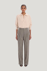 Pleated Trouser — model front