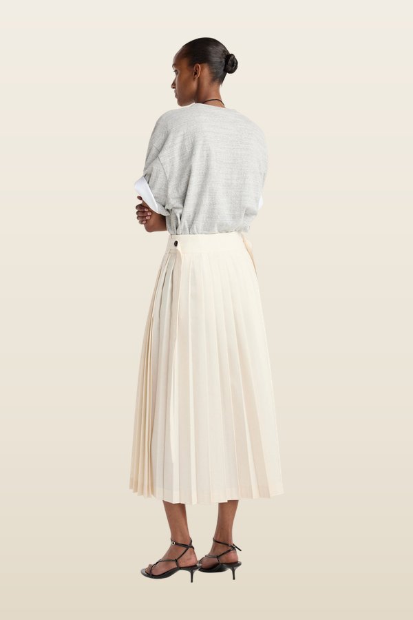 Plissé wrap skirt — carry 4