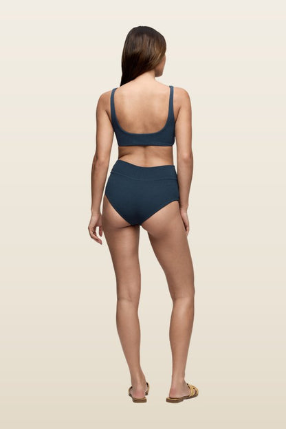 Plunge Bikini Top | Crispy — model back
