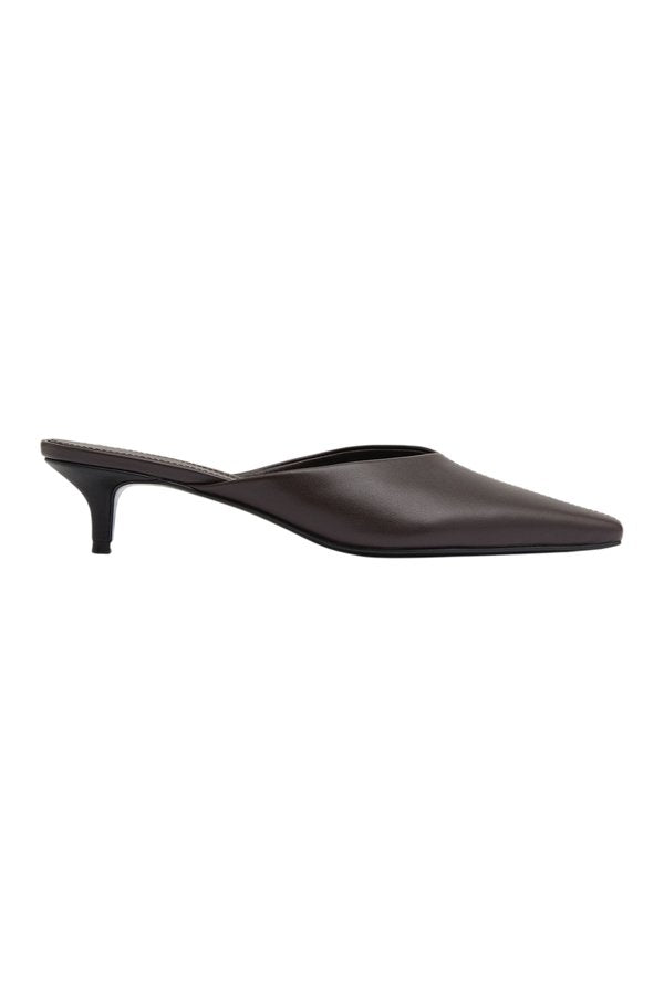 Pointed Mule Heel - Coffee — packshot