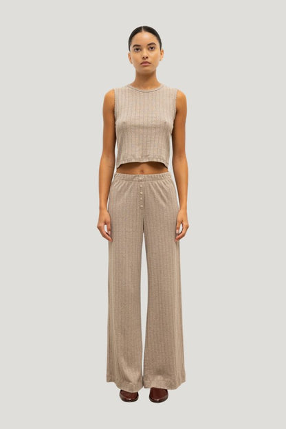 Pointelle Boxer Pant — model front