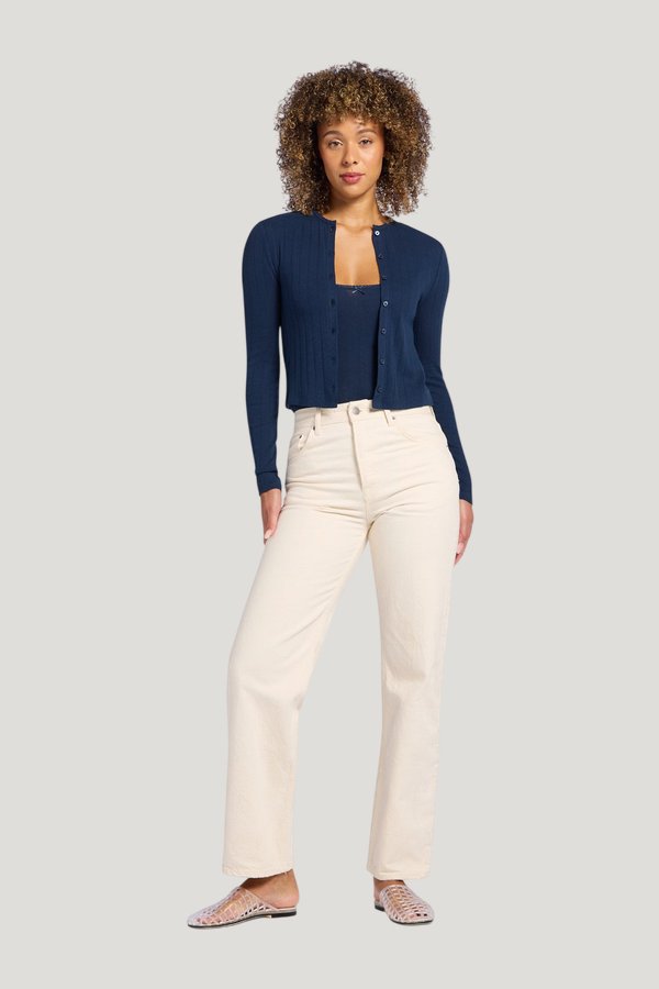 Pointelle Cardigan — carry 2