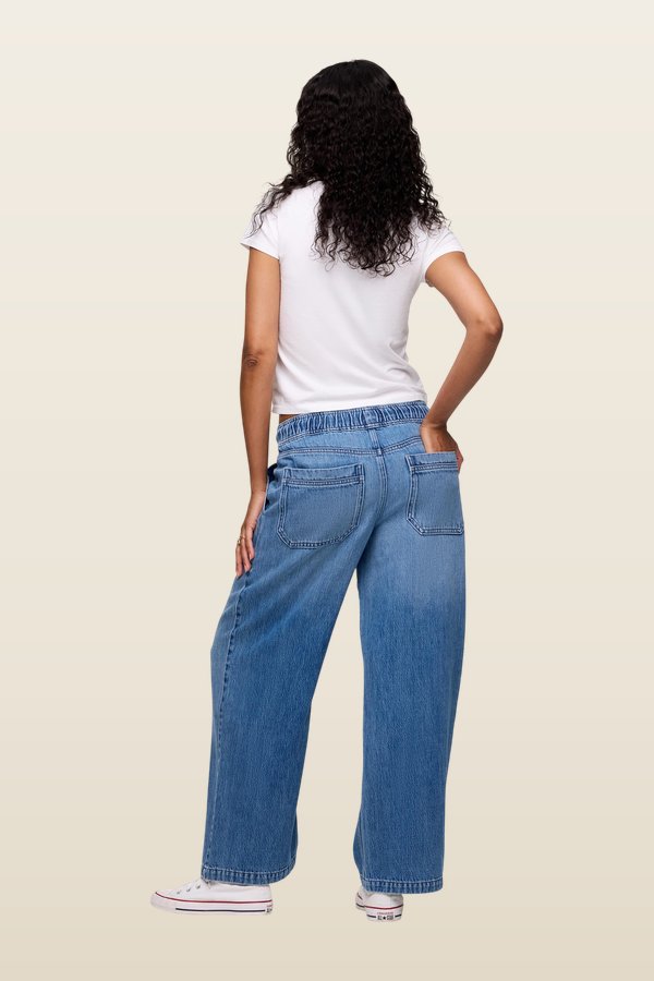 Pull-On Denim Pant | June — model back