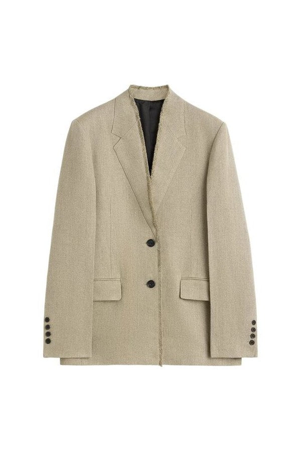 Raw lapel jacket — packshot