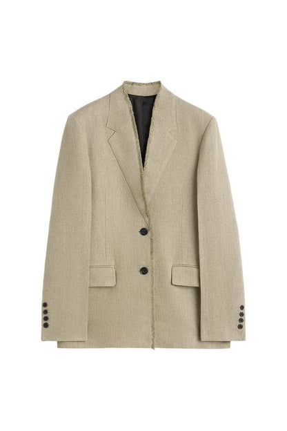 Raw lapel jacket — packshot