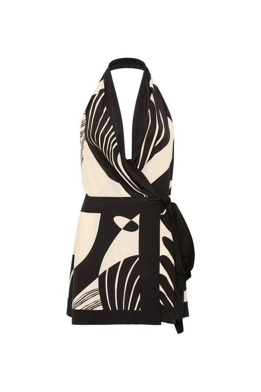 Realisme Wrap Halter Mini Dress — packshot