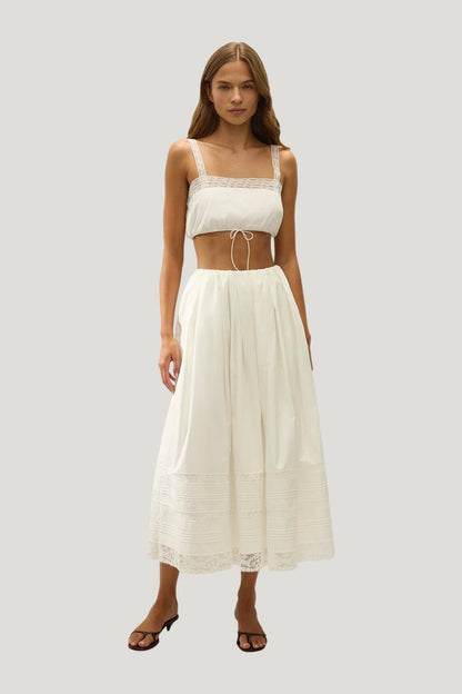 Renee Top Ixora Lace — model front