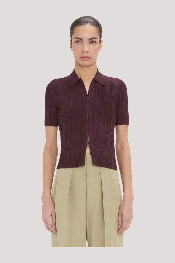 Ribbed Polo Top — carry 3