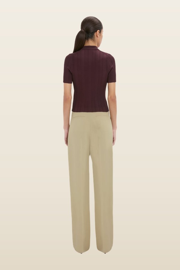 Ribbed Polo Top — carry 4