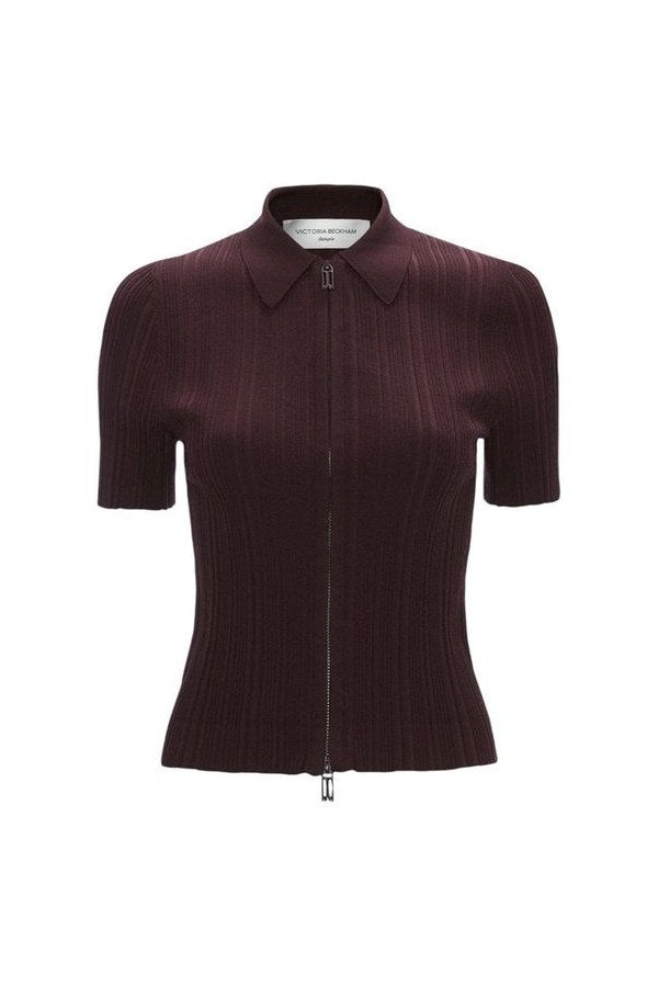 Ribbed Polo Top — packshot