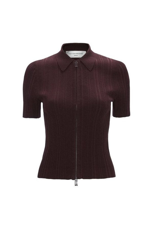 Ribbed Polo Top — packshot