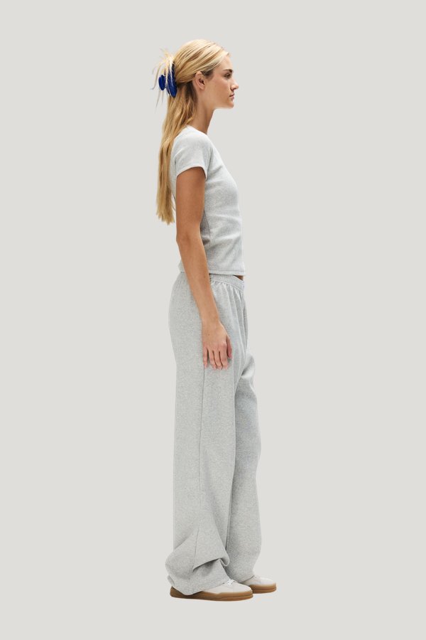 Ribbed Short Sleeve T-Shirt — model side