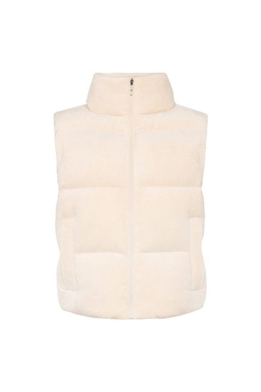 Ribbed Velour Puffer Vest — packshot