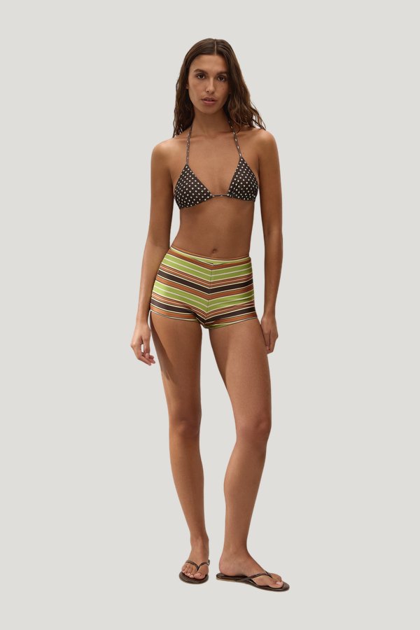 Rocio Short Valencia Stripe — model front