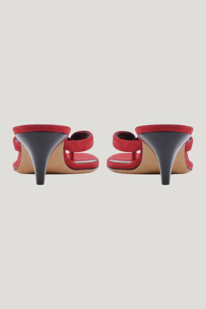 Rooty Sandal Red Nubuck Leather — extra