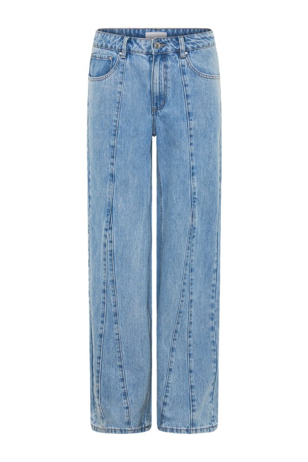 Roy Mid Rise Wide Leg Denim Jeans - Classic — packshot