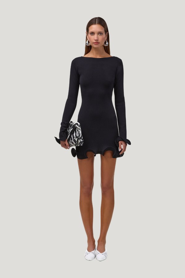 Ruffle Hem Mini Dress — carry 2