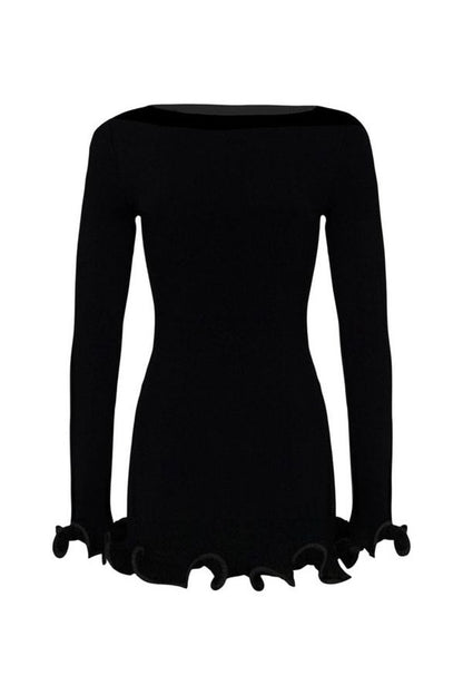 Ruffle Hem Mini Dress — packshot