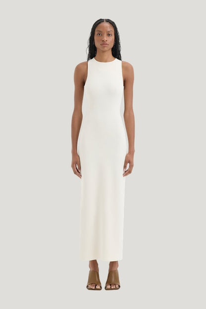 Sabah Cross Back Midi Dress — model front