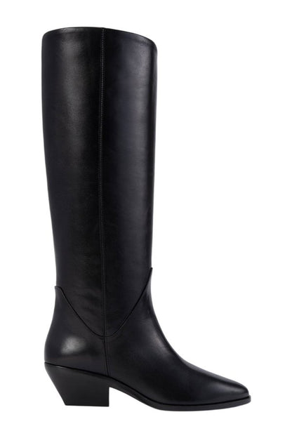 Saga Boot in Black Leather — packshot