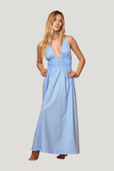 Santa Cruz Dress - Sky — model front