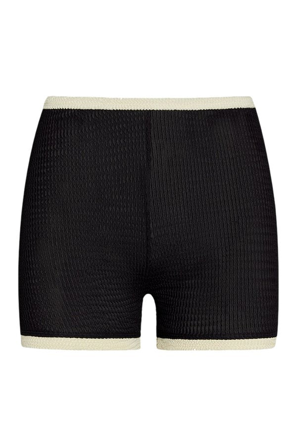 Santa Cruz Short - Black/Ivory Crinkle — packshot