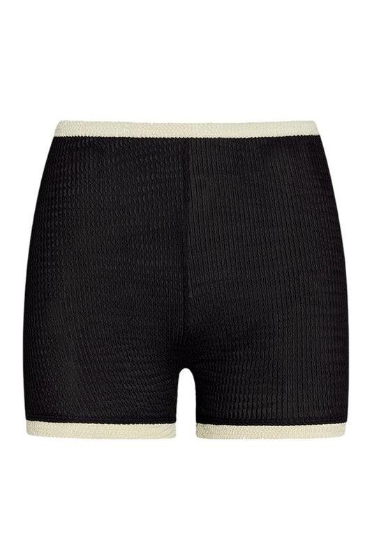 Santa Cruz Short - Black/Ivory Crinkle — packshot
