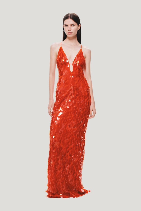 The Sapphire Sequin Dress — model front