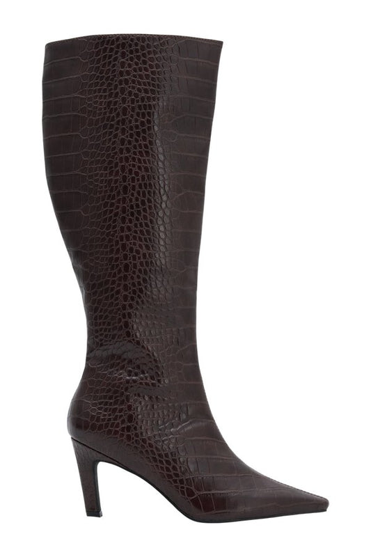 Sarah Faux Leather Crocodile Boot — packshot