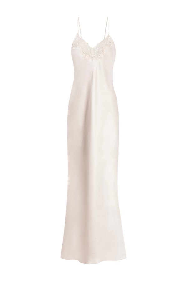 Satin Lace Detail Camisole Maxi Dress — packshot