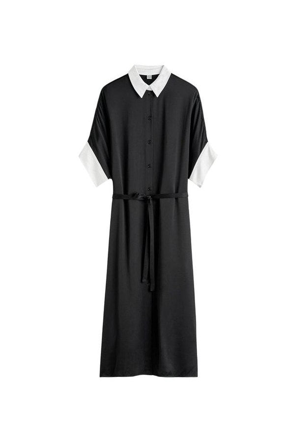 Satin shirtdress — packshot