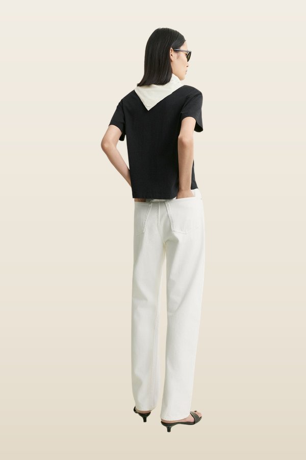 Scarf tee — model back