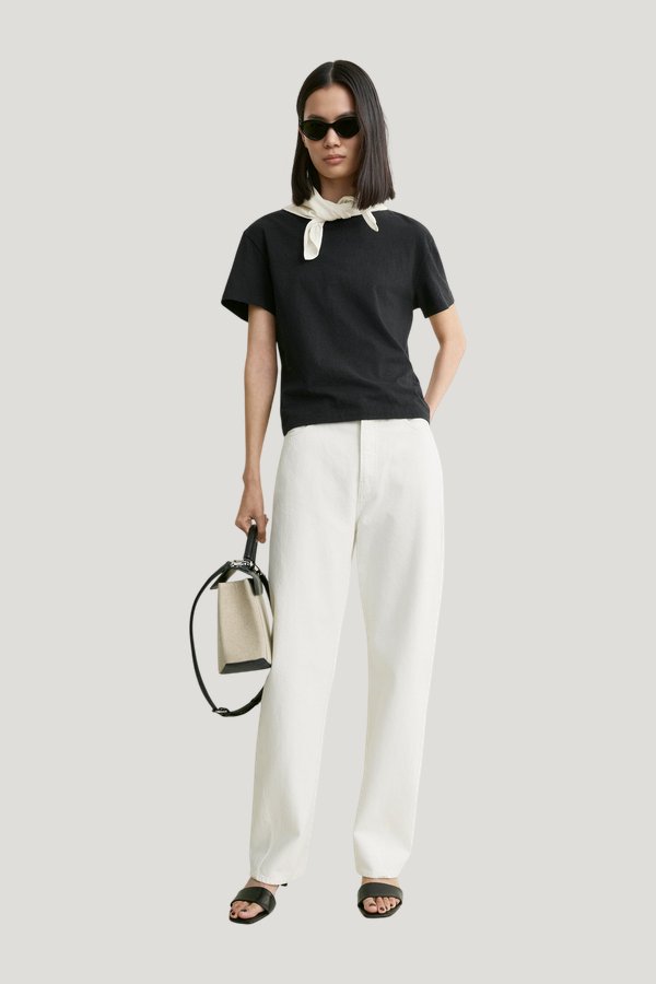 Scarf tee — model front