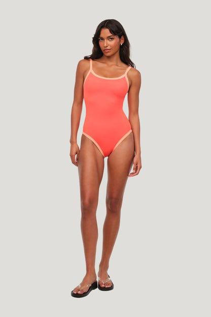 Scoop Neck One Piece | Papaya — carry 2