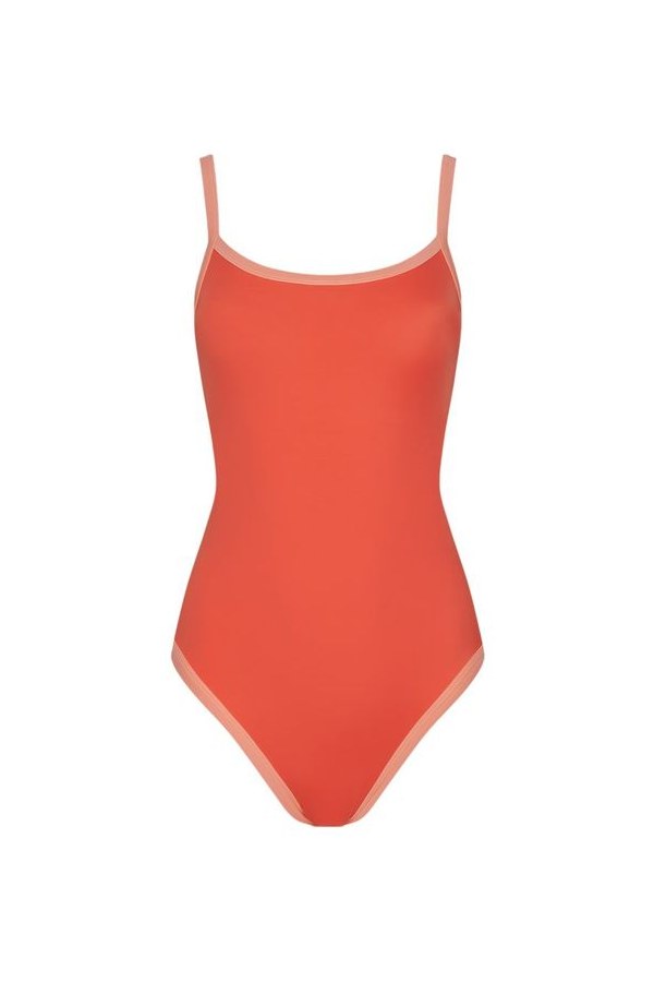 Scoop Neck One Piece | Papaya — packshot