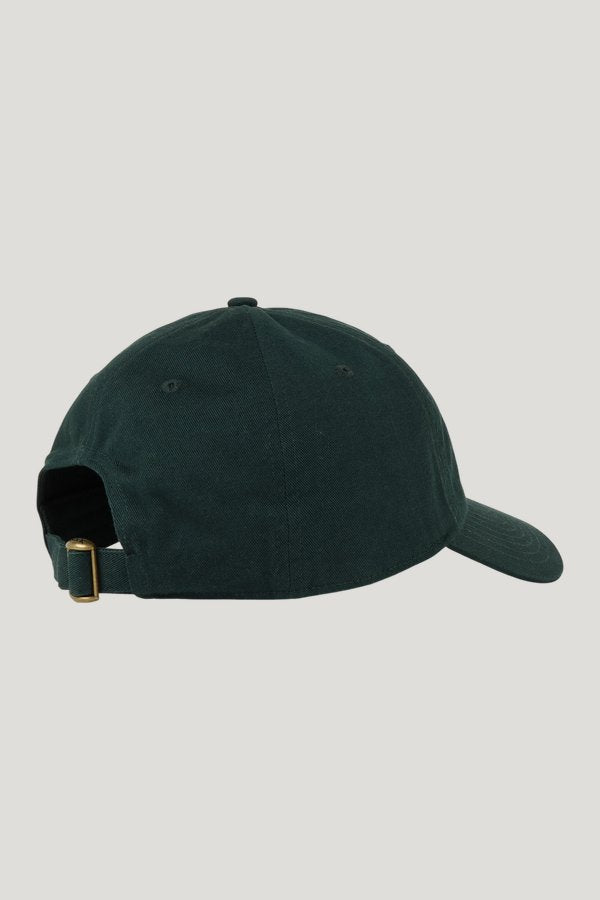 Serif Logo Hat - Forest/White — model side