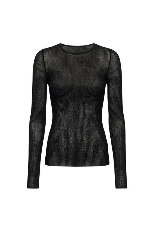 Sheer Ribbed Long Sleeve Top — packshot