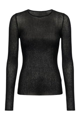 Sheer Ribbed Long Sleeve Top — packshot