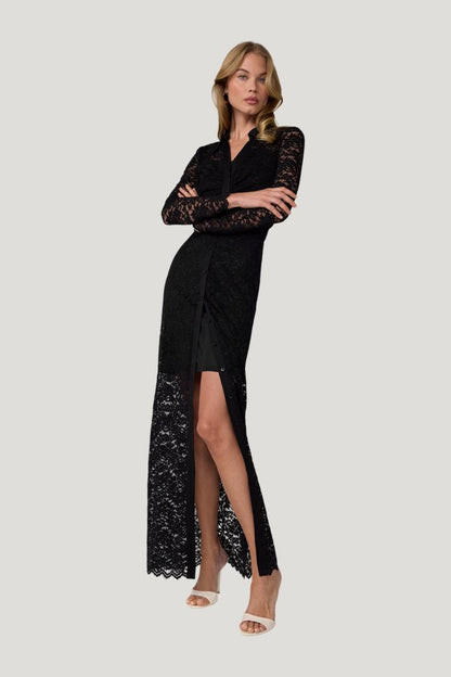 Sheska Lace Dress — model side