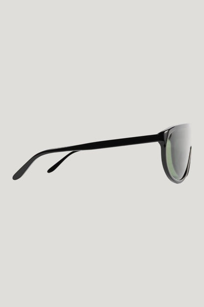 Shield aviator sunglasses — model side