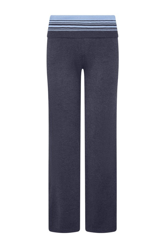 Shore Low Rise Knit Pants - Stone Stripe — packshot