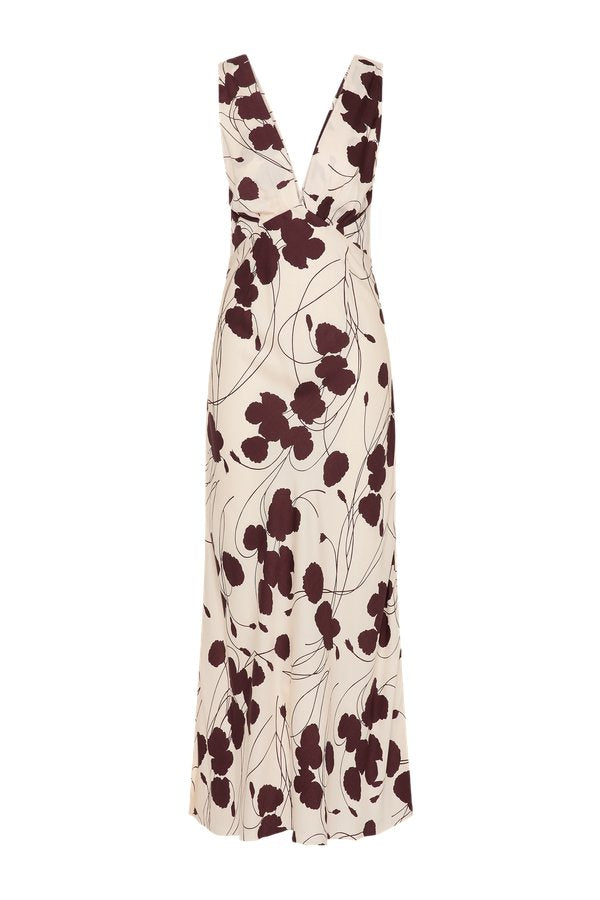 Signe Maxi Dress Dandelion Floral Bordeaux — packshot