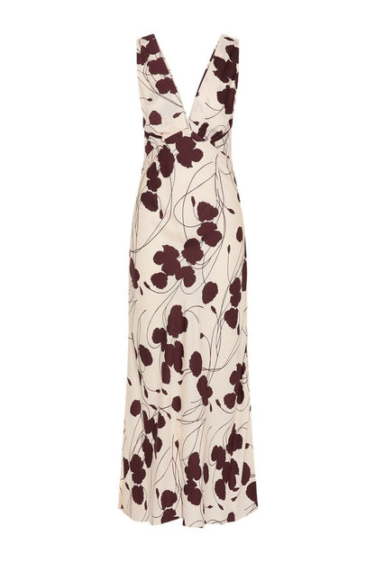 Signe Maxi Dress Dandelion Floral Bordeaux — packshot