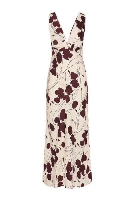 Signe Maxi Dress Dandelion Floral Bordeaux — packshot