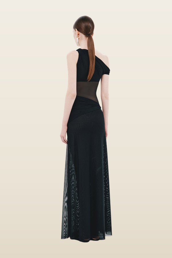The Sisal Mesh Dress — model back