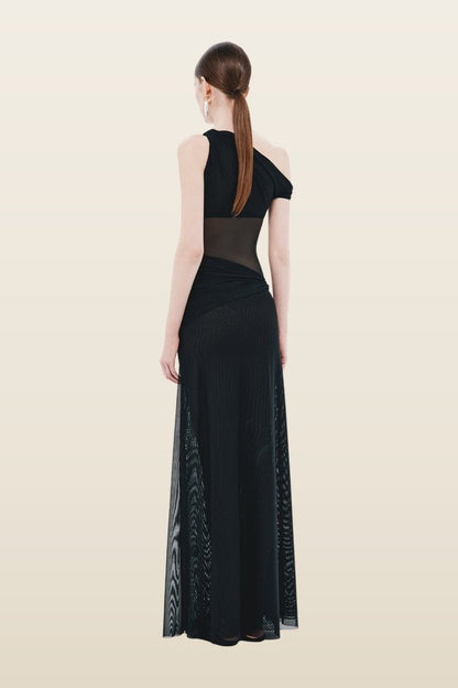 The Sisal Mesh Dress — model back