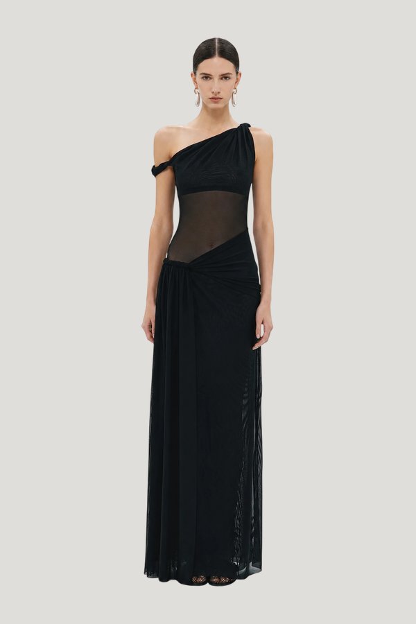 The Sisal Mesh Dress — model front