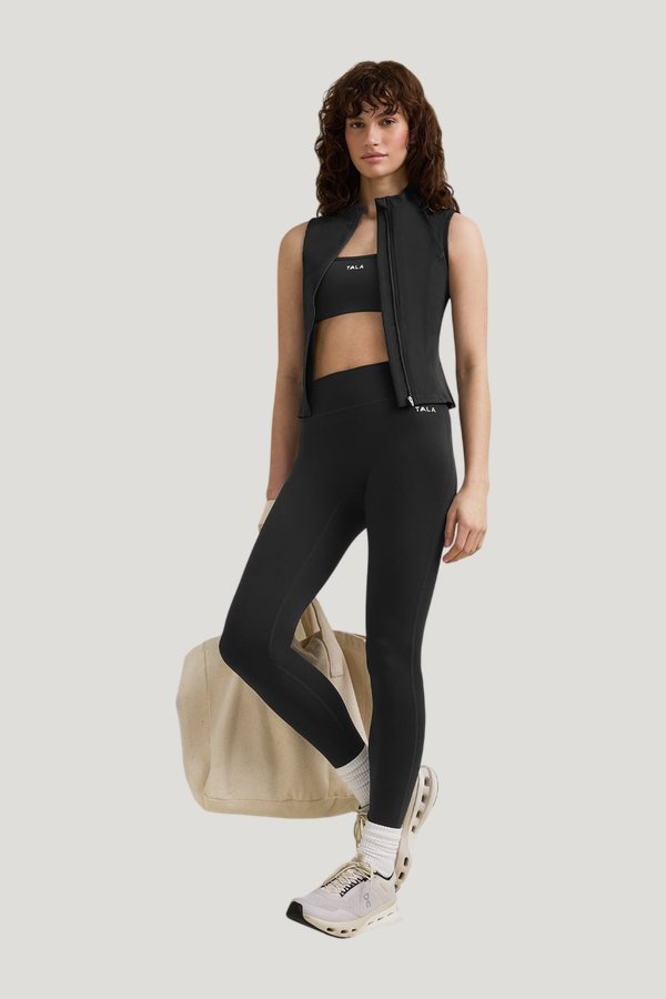 SkinLuxe Sleeveless Zip Through Running Top — carry 2