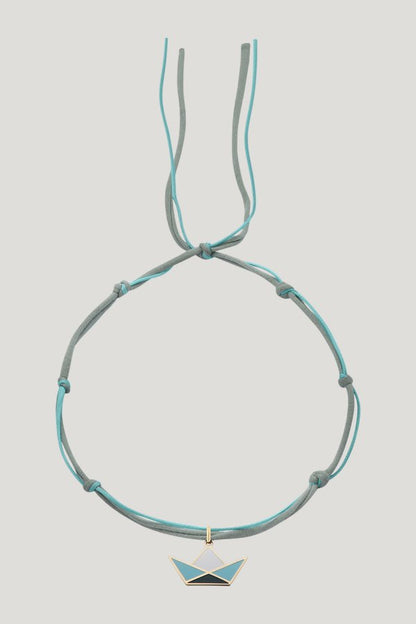 Sailor Boat Necklace Sky — model side