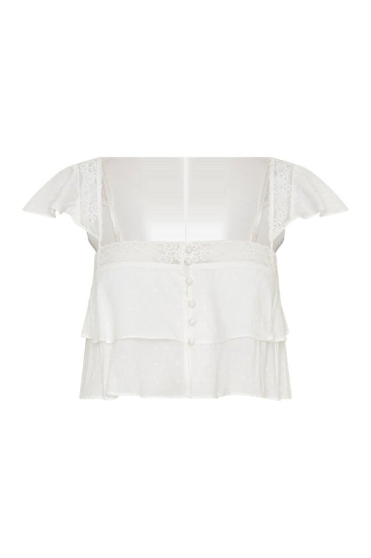 Skylar Lace Sleeveless Crop Top — packshot